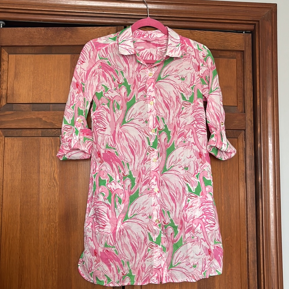 Lilly Pulitzer Sarasota Cover Up in Pink Colony